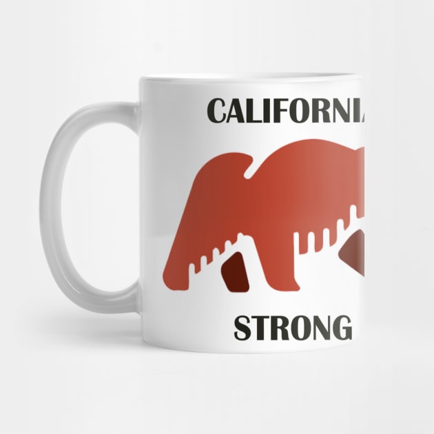 California strong, State flag to California lover by PRINT-LAND